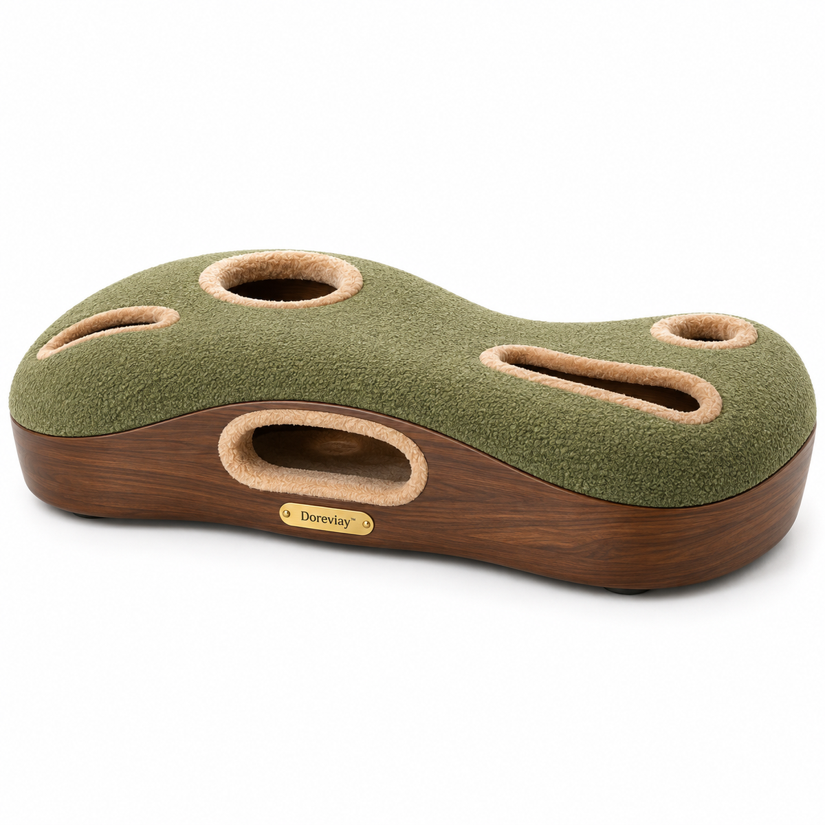 Doreviay™ Sculptural Automatic Cat Toy with Hidden Multi-Path Moving Lure