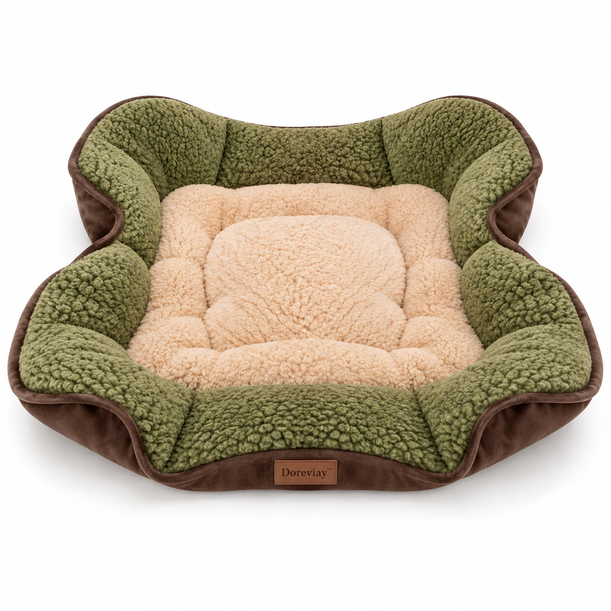 Doreviay™ Sculpted Plush Pet Blanket with Fold-Over Comfort Wings